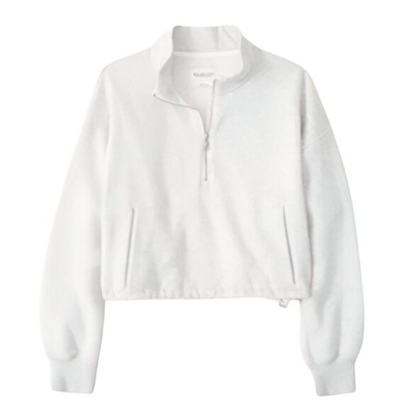 Abercrombie & Fitch SoftAF Max Cinched Bungee Half-Zip - Picture 1 of 4